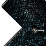 Liquid Black Cross X Pierced Nipple Pasties with Stainless Steel Barbell – Waterproof Adhesive Festival Covers