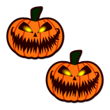 Terrifying Halloween Jack O’ Lantern Pumpkin Nipple Pasties | Waterproof Adhesive Breast Cover