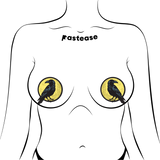 Black Raven & Full Moon Nipple Covers – Gothic Adhesive Halloween Pasties