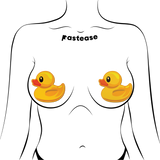 Rubber Duck Bright Yellow Breast Pasties | Waterproof Latex-Free Nipple Covers