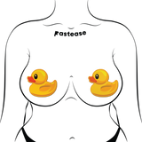 Rubber Duck Bright Yellow Breast Pasties | Waterproof Latex-Free Nipple Covers