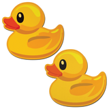 Rubber Duck Bright Yellow Breast Pasties | Waterproof Latex-Free Nipple Covers
