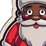 Black Jolly Saint Nick Christmas Breast Pasties – Festive Adhesive Nipple Covers for Holiday Parties