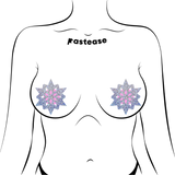 Silver Glitter Snowflake Nipple Pasties – Waterproof Winter Festival Adhesive Covers