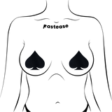 Liquid Black Spade Nipple Pasties – Waterproof Latex-Free Adhesive Covers