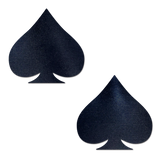 Liquid Black Spade Nipple Pasties – Waterproof Latex-Free Adhesive Covers