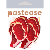 Steak Nipple Pasties – Funny Food-Inspired Adhesive Pasties | Waterproof & Latex-Free