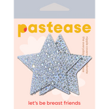Crystal Silver Star Nipple Covers – Rhinestone Adhesive Festival Star Pasties