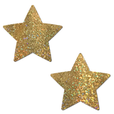Glitter Star Nipple Covers – Sparkling Adhesive Festival Star Pasties