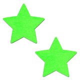 Glow in the Dark Star Nipple Covers – Adhesive Neon Star Festival Pasties