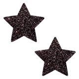 Sparkle Black Star Nipple Covers – Glitter Adhesive Festival Star Pasties
