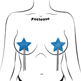 Black Sparkle Star Tassel Nipple Covers – Long Fringe Adhesive Festival Pasties