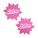 Pink Sunburst Nipple Covers – Adhesive Festival Pasties with Radiant Design