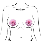 Tropical Pink Dahlia Flower Nipple Covers – Botanical Adhesive Floral Pasties