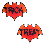 Vamp Blood Orange Halloween Trick or Treat Bat Nipple Pasties