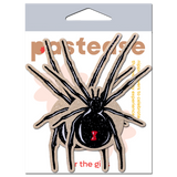 Black Widow Spider Velvet Nipple Covers – Sparkling Halloween Adhesive Pasties