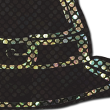 Disco Black Spooky Witches Hat Breast Pasties – Halloween Glitter Nipple Covers for Festivals & Costumes