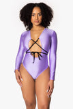 Lavender Peek-a-Boo Bodysuit