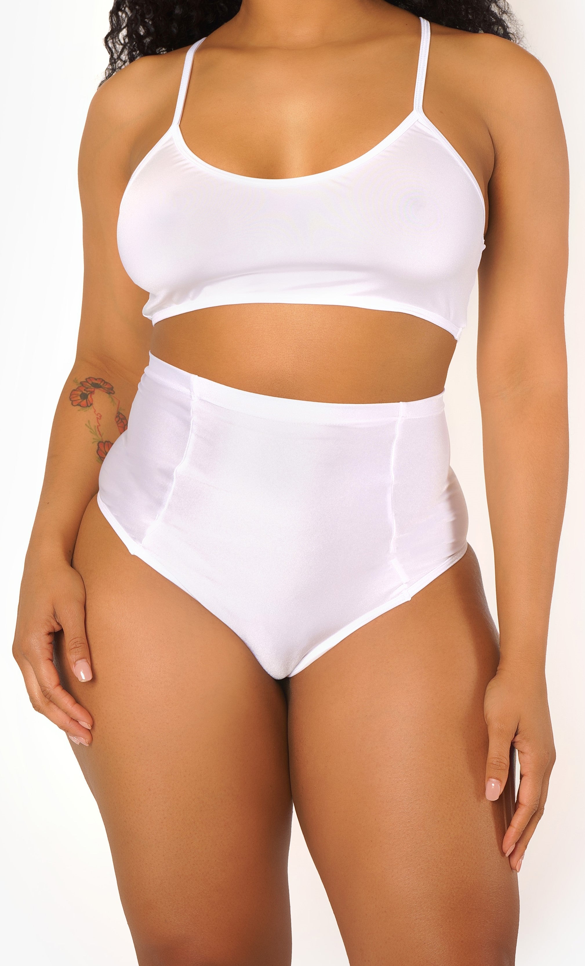 White Ultra High Waisted Bottoms