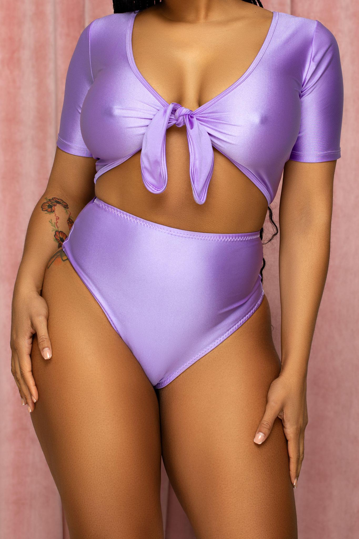 Lavender High Waisted Bottoms