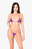 Purple Micro Mini Bikini Set