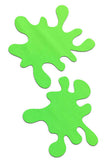 Neon green splatter pasties