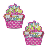 Happy birthday cupcake pasties
