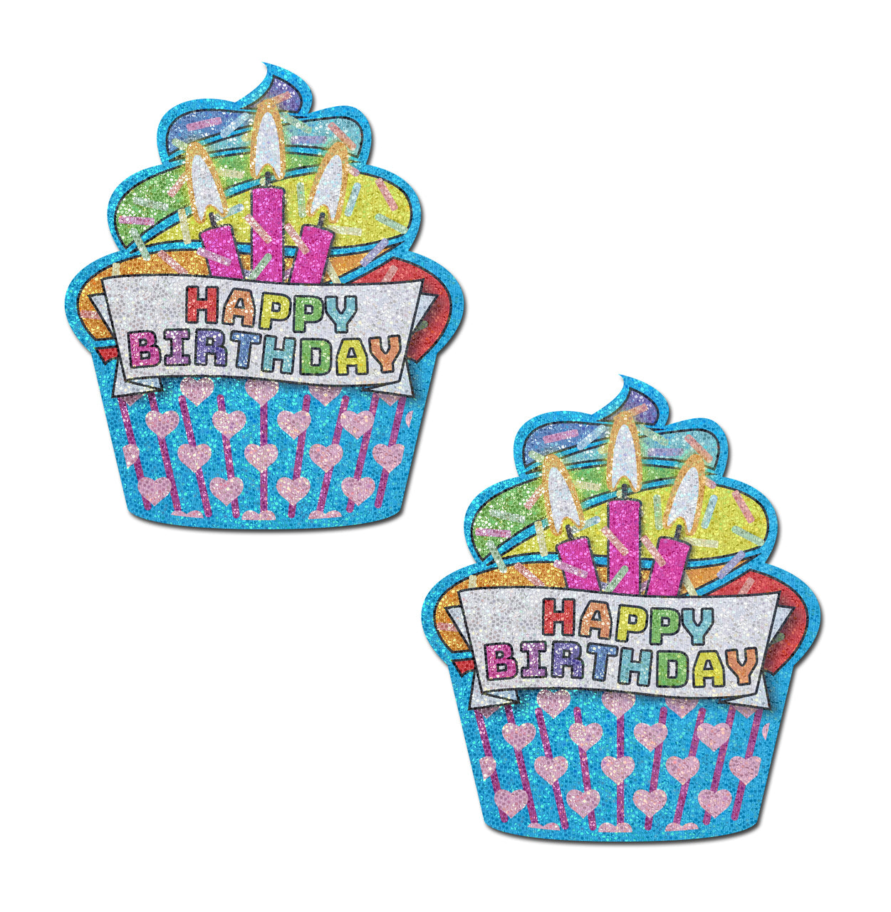 Happy birthday cupcake pasties – The Beauty Cave Boutique