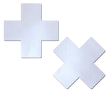 White Cross Two Pair Nipple Pasties
