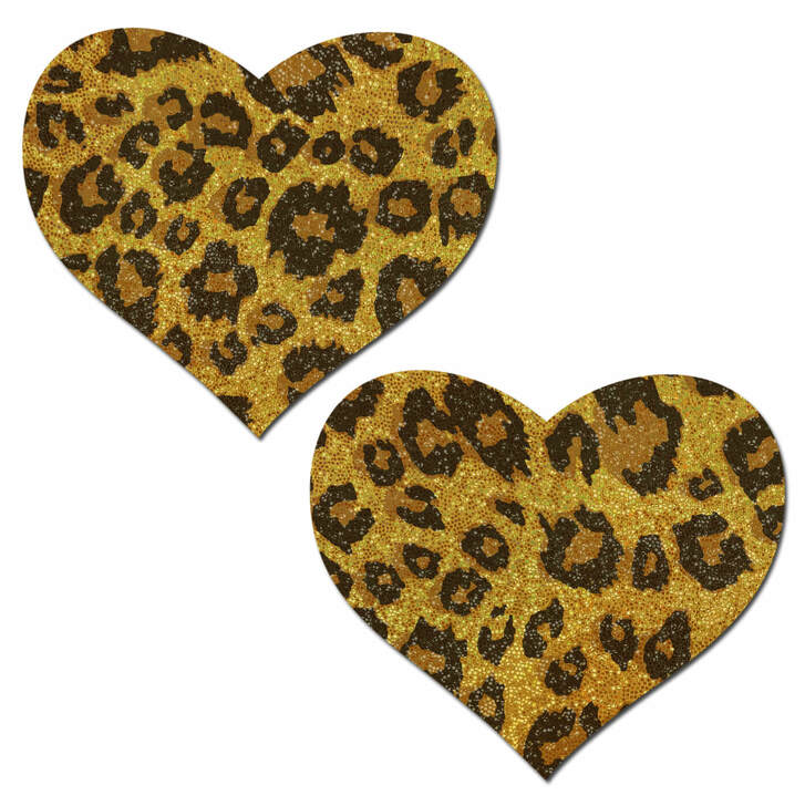 Cheetah Print Heart Pasties