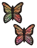 Monarch glitter rainbow pasties