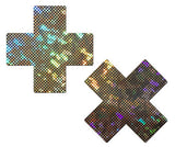 Shattered Glass Cross Pasties